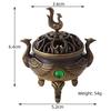 Copper Alloy Hanging Incense Burner - Indoor Aromatherapy Ornament for Agarwood Sticks