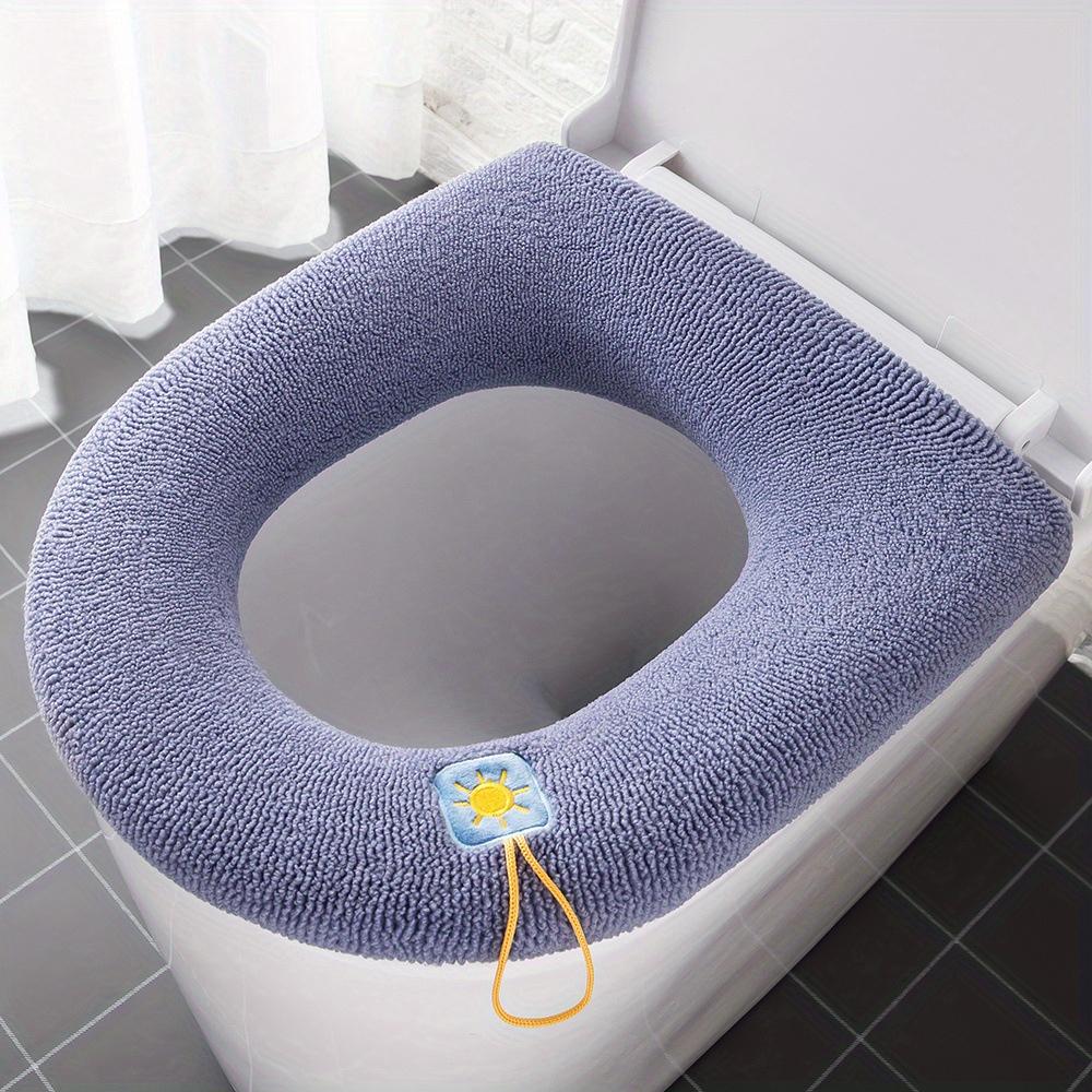 1PC Universal Toilet Seat Cushion Four Seasons Thickened Toilet Cover Knitted Washable Household Toilet Seat 5 Colors To Choose from
