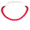 [Used] Red Coral Necklace Bead Diameter Approx. 8.4cm/g498-10