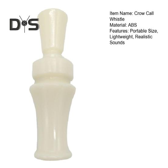 Свисток для охоты на ворон, портативный, легкий, белый, реалистичный звук, локатор для индеек, уток, птиц, животных, манок, привлекающий свисток