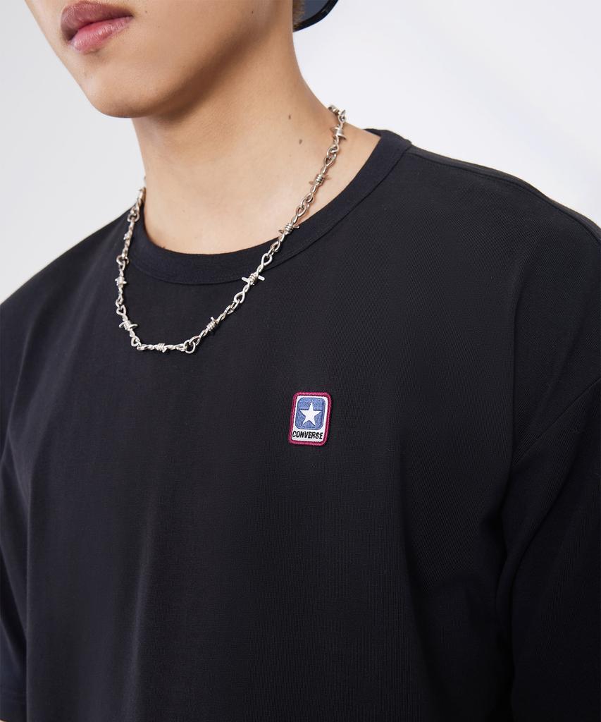 Кеонбосеу Футболка с нашивкой-логотипом Keonbeoseu Box Logo Черная Ucj437-023