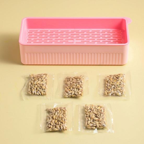 Кашпо для кошачьей травы со съемным дном, двухслойное контрастное цветное нескользящее основание, пластиковая подставка для кошачьих ростков, горшок для выращивания растений, садовые принадлежности