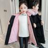 Girls Down Coat Jacket Cotton Outwear Overcoat Fur Warm Thicken Plus Velvet Winter Breathable Children's Clothing