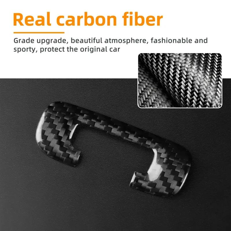 Carbon Fiber Steering Wheel Trim Sticker Interior For BMW Mini Cooper S Countryman U25 F65 F66 F67 J01 EV J05 Aceman 2024 2025