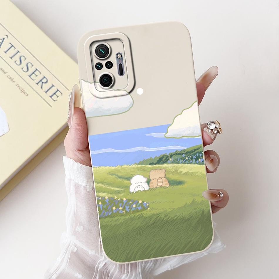 For Xiaomi Redmi Note 10 Pro Cute Panda Rabbit Cartoon Soft Silicone Case For Redmi Note 10 Pro 4G Shockproof Phone Cases