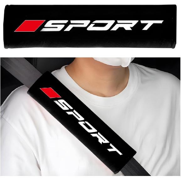 Mandark Car Seat Belt Pad, Vehicle Seatbelt Shoulder Strap Cover For More Comfortable Driving, Auto Interior Safety Belt Protection Cushion