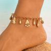 High Quality 2026 Retro Ethnic Style Anklet Bohemian Personality Fashion Shell Pearl Beach Vacation Foot Accessories