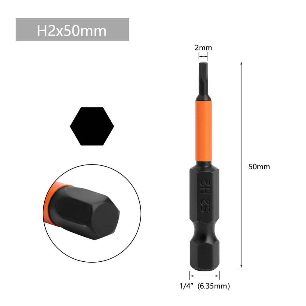Шестигранная бита, 5 шт., отвертки H2-H6, ручные инструменты