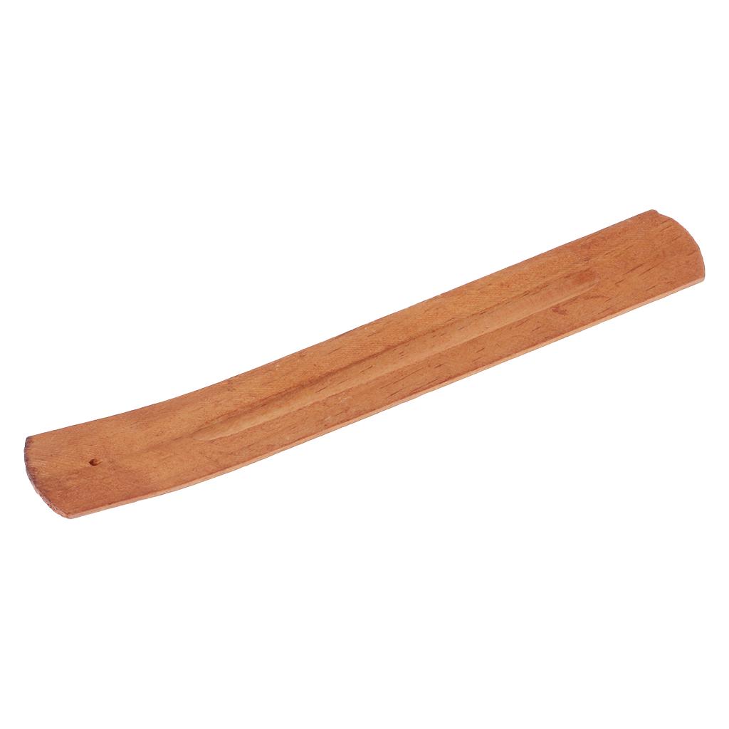 Natural Wooden Incense Stick Holder Ash Catcher Meditation Gift Ornament for Home Bedroom Church Decoration