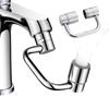 U Shaped Faucet Extender Zinc Zinc Alloy Faucet Nozzle Adapter Practical Rotating Spray Faucet  Bathroom