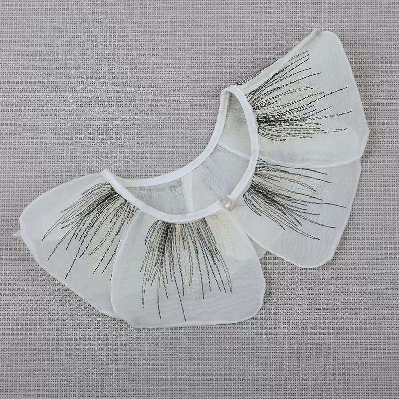 Мода 2023 года, женская, для девочек, кукла Лолита, шаль, поддельный воротник, вышитое ожерелье, лацкан, блузка, накидка на плечо, короткая накидка, поддельный воротник