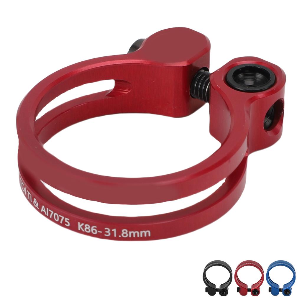 31,8 мм Зажим подседельного штыря велосипеда Алюминиевый сплав Полый Зажим подседельной трубы для горного дорожного велосипеда