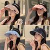 Sun Hat With Large Brim For Summer Uv Protection Breathable Polyester For Women And Girls