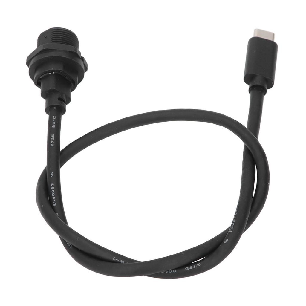 Water Proof Extension Cord Type C Thread Female To USB 3.0 Male Connector Cable 0.5m Length 30V