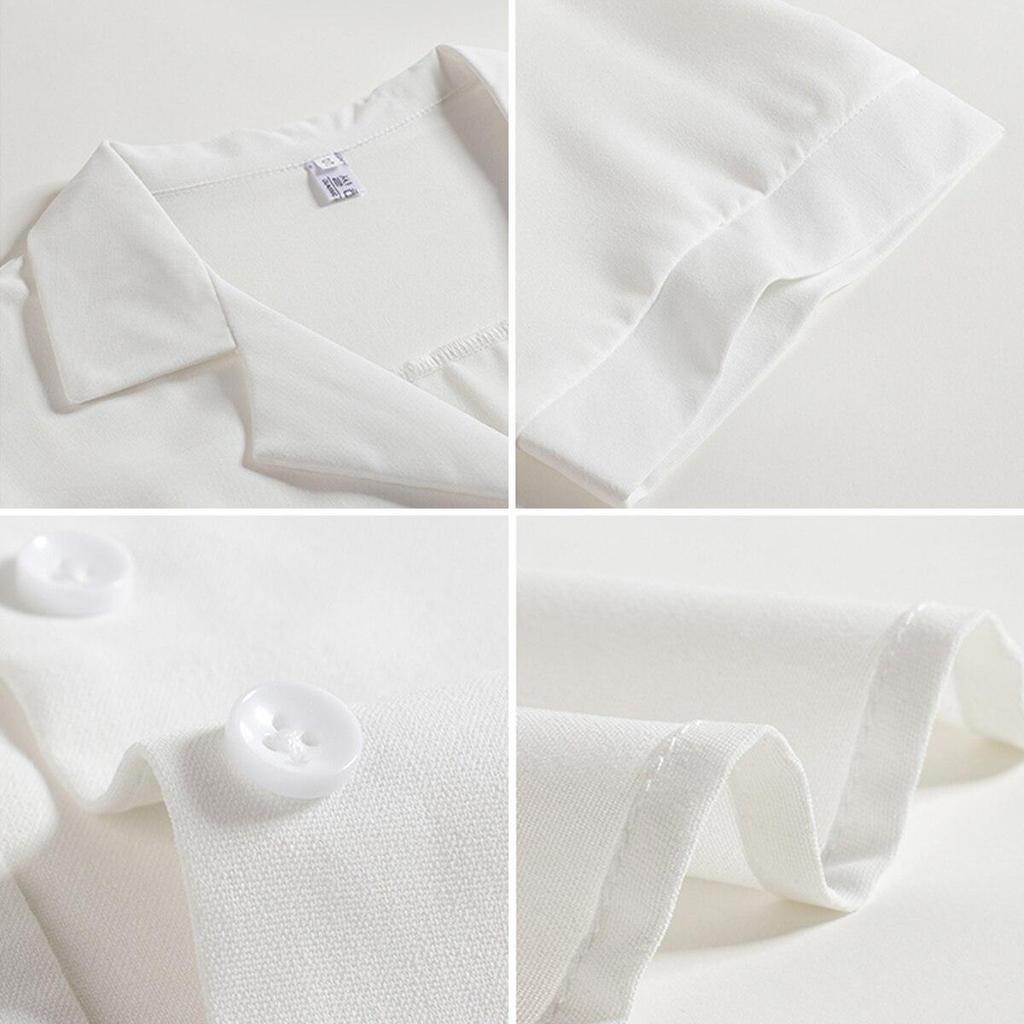 Модная женская шифоновая блузка, летняя рубашка, блузки с короткими рукавами, белые топы с v-образным вырезом, одежда в корейском стиле, офисная женская одежда