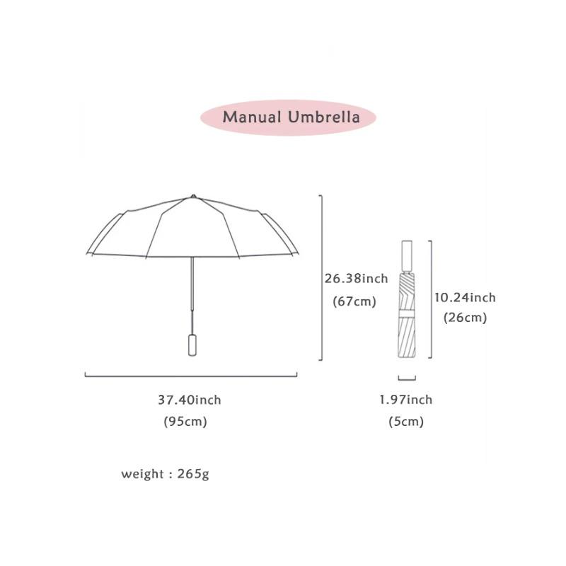 Handfold Umbrella Fruit Umbrella Girl Heart Sunny Rain Dual Use Sun Umbrella Male and Female Sunscreen Umbrella