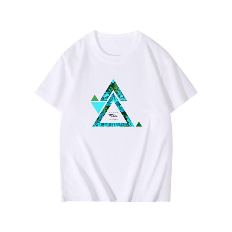 Летняя Свободная рубашка свободного покроя из чистого хлопка с принтом, с круглым вырезом и короткими рукавами, футболки мужские