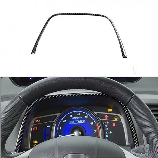 Для Honda Civic 8-го поколения 2006-11 Накладка-наклейка на верхнюю часть панели приборов из углеродного волокна