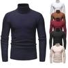 Autumn and Winter Men's Turtleneck Sweater Korean Version Slim-fit Youth Solid-color Pullover Bottomed Knitted Sweater