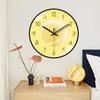Artistic Wall Clock Light Luxury Wall Clock Sound Off Stereo Numeral Punch-free Originality Wall Clock for Wall Decoration Bath