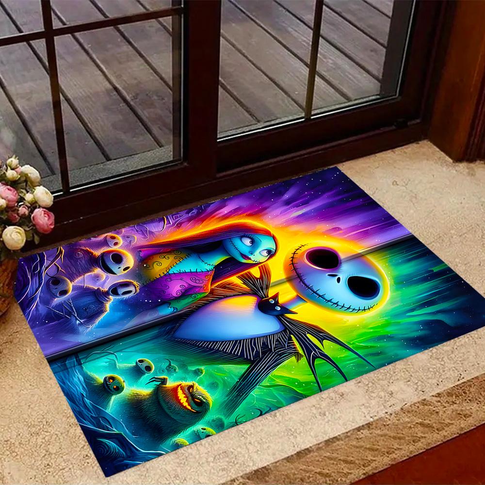 Nightmare Before Christmas Floor Mat Suitable for Bedrooms Outdoor Decorate room Foyer Antislip Carpet Office home decor Wedding Party Gift
