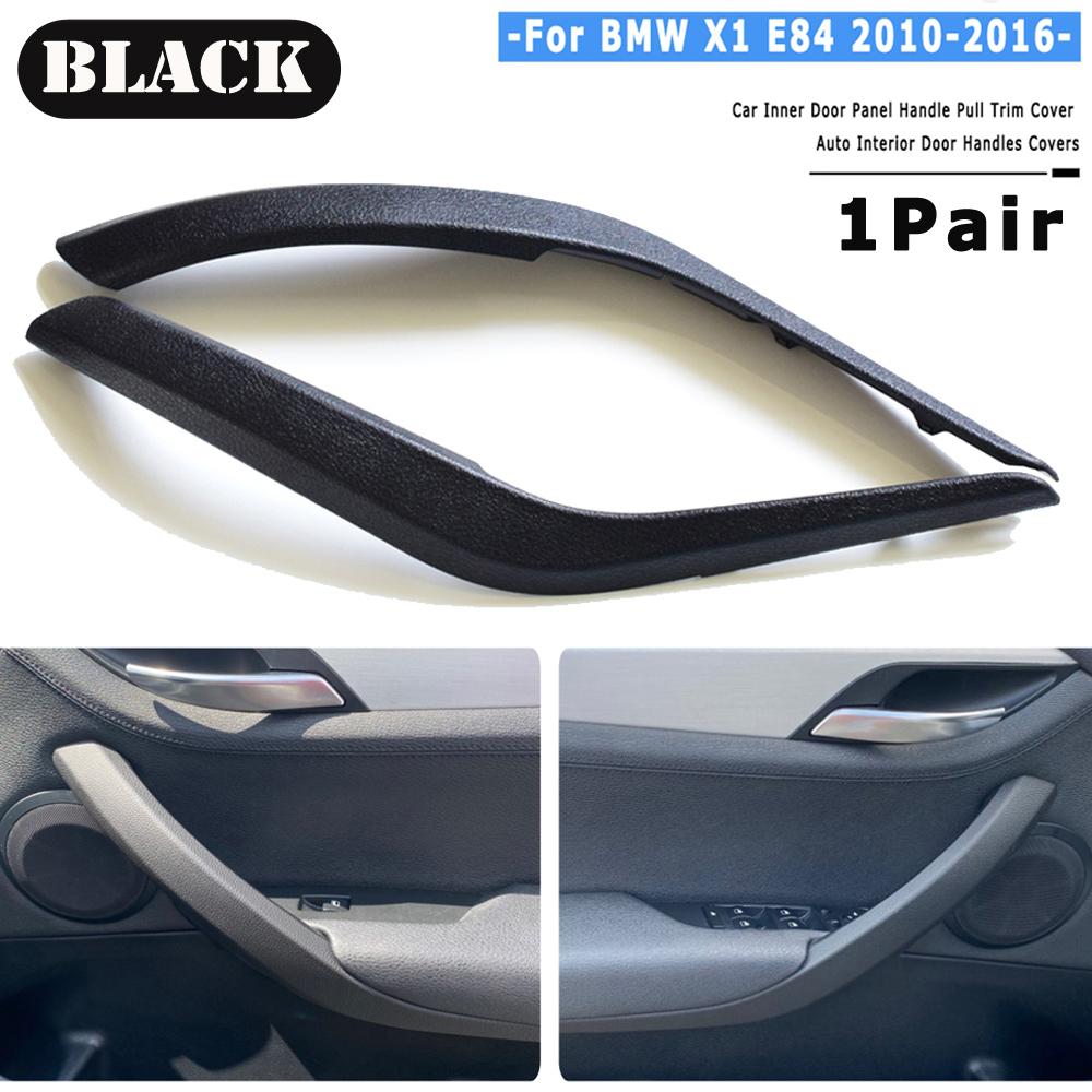 Автомобильная черная/бежевая внутренняя дверная ручка, панель, накладка, автомобильные аксессуары для BMW X1 E84 16d/16i/18d/20d 2008-2016