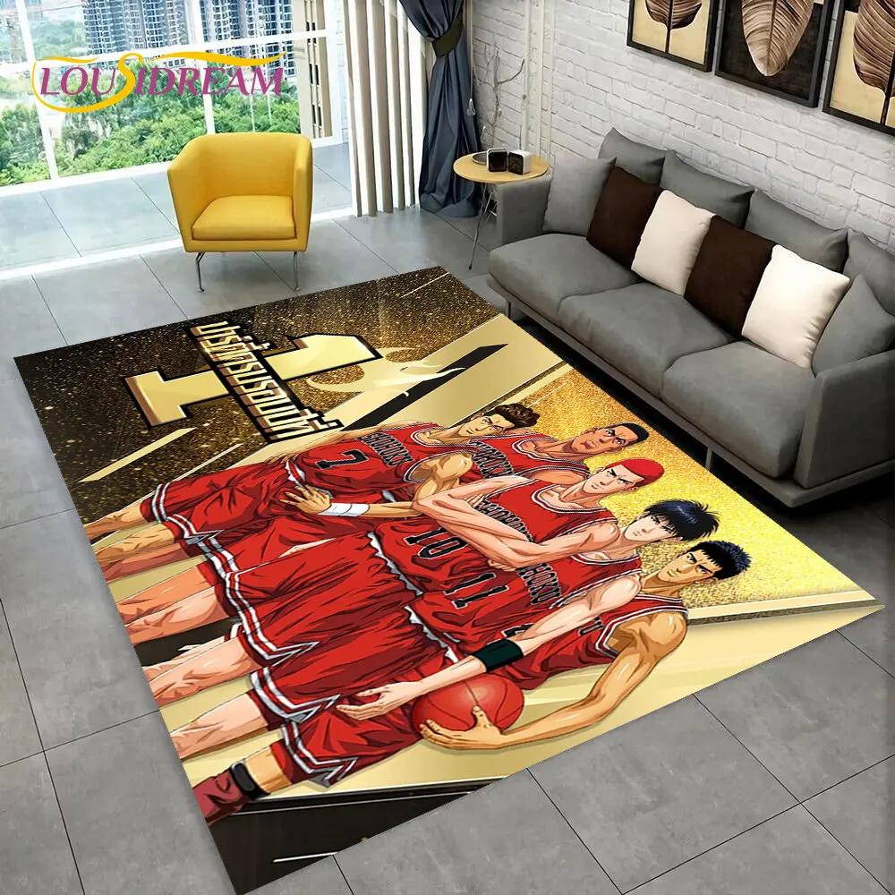 Slam Dunk Япония Аниме Мультфильм Коврик, Коврик для гостиной Спальня Диван Коврик Украшение, Дети играют Нескользящий напольный коврик