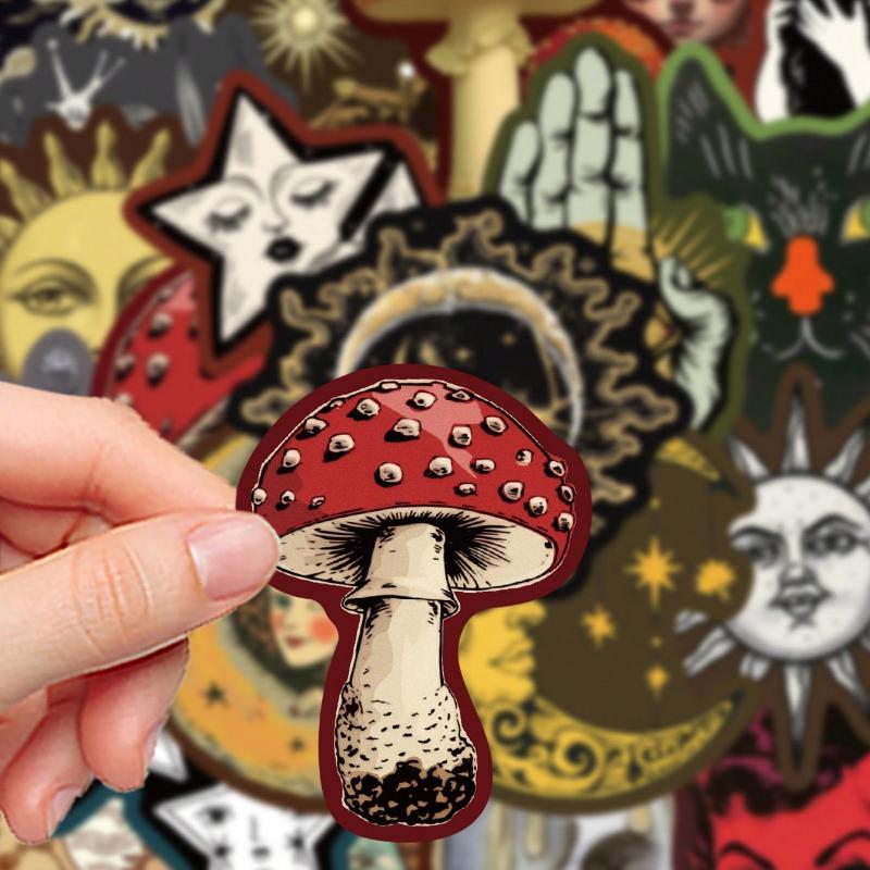 50 шт. Загадочные небесные наклейки для ноутбука, блокнота, чехла для телефона, школьные принадлежности, обратно в школу