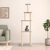 VidaXL Cat Tree with Sisal Scratching Posts Light Grey 183 Cm 171745