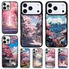 Чехол для iPhone 17 Air 16e 15 11 12 14 13 Pro Max с рисунком сакуры в Токио, ударопрочный, Cover Coque
