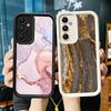 Чехол для телефона Samsung Galaxy A17 A16 A15 A14 A13 Золотой Гранитный Мраморный Узор A56 A36 A26 A55 A35 A25 A54 A34 A24 A53 A33 A23 A0