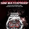 OUPINKE Men's Watch Multifunctional Mechanical Watch Hollow Spider Armor Men's Watch High-end Watch