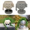 Горшки для рассады с изображением улыбки, горшки для растений в помещении и на открытом воздухе, маленькие горшки для суккулентов, симпатичные цветочные горшки для украшения сада