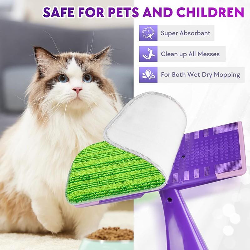 Wet/Dry Microfiber Mop Replacement Pad Mop Head T