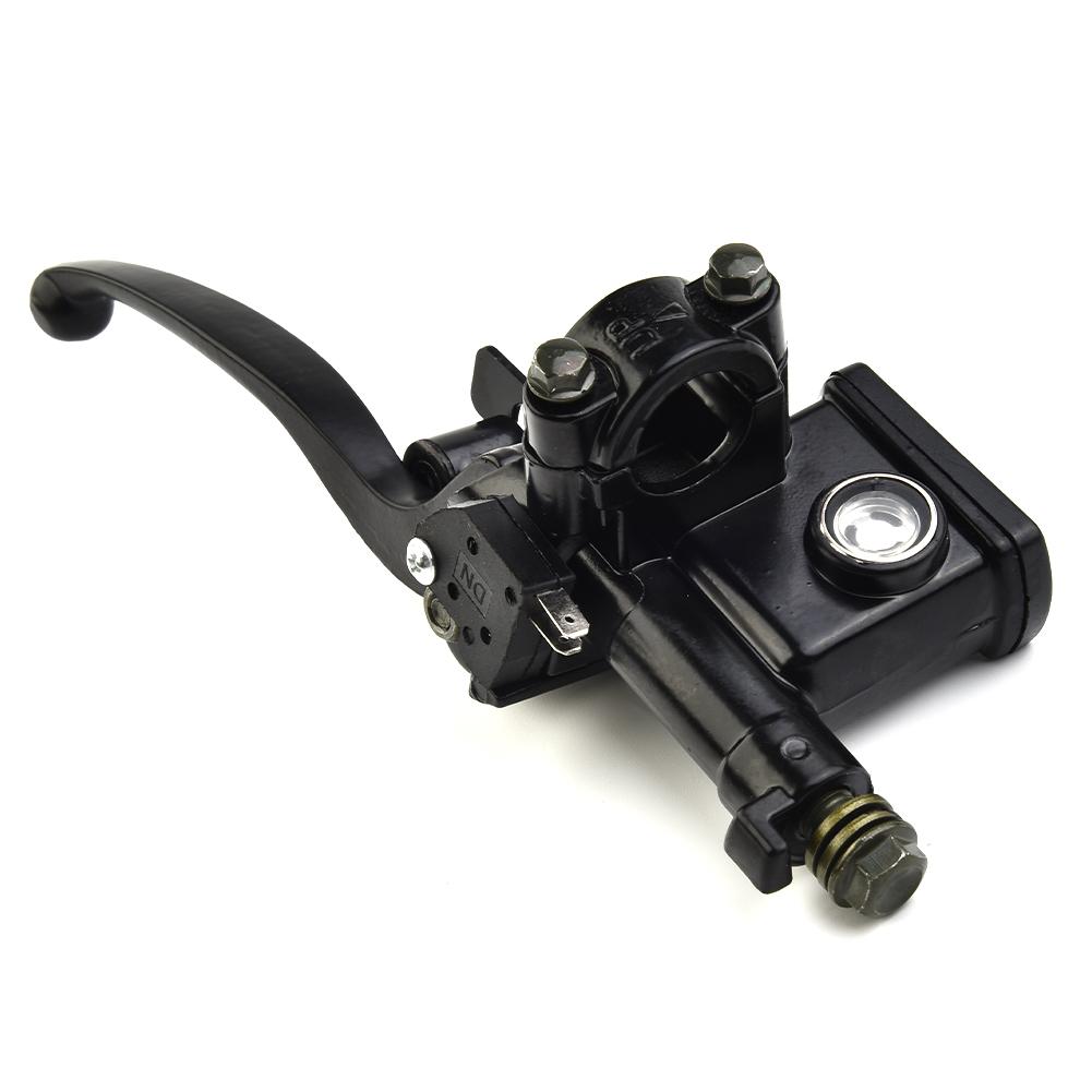 For ATV Dirt Bike Left Hand Brake Master Cylinder for 50cc 150cc with 10mm Oil Pipe Lever for Off Road Vehicles