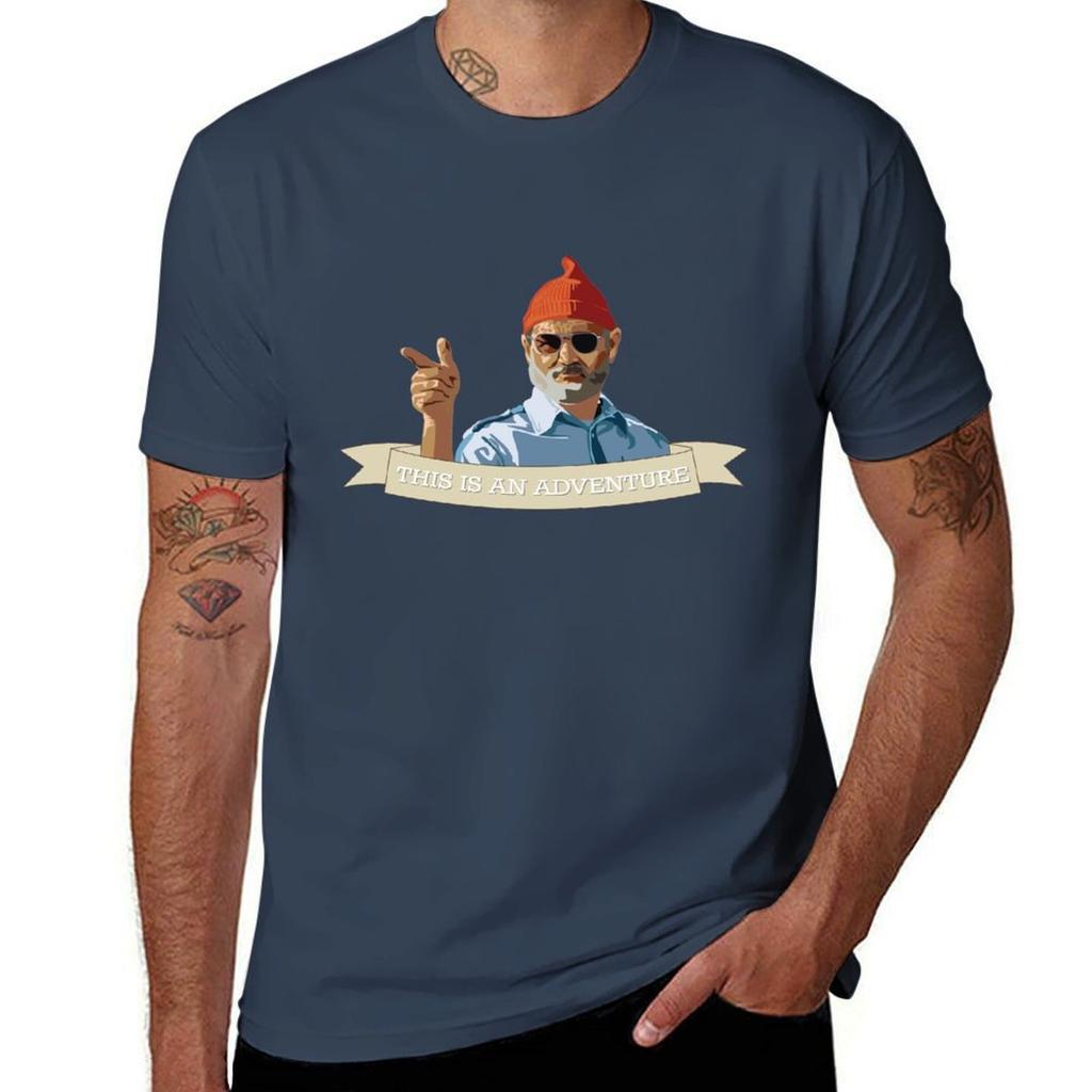 Steve Zissou Tshirt Large Size Short Sleeve Tshirt