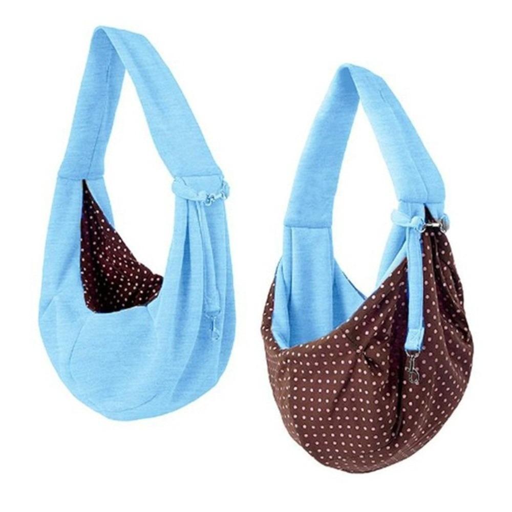 Sling Cat Crossbody Bag Breathable Dog Carrier Pouch Durable Pet Shoulder Bag  For Travel