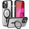 Protective Case - BOOLING - for iPhone 15 Pro - Shockproof - Magnetic Stand - Black