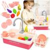 Évier De Jeu Pour Enfants Avec Robinet À Eau Et Accessoires - Rose (KP9905)