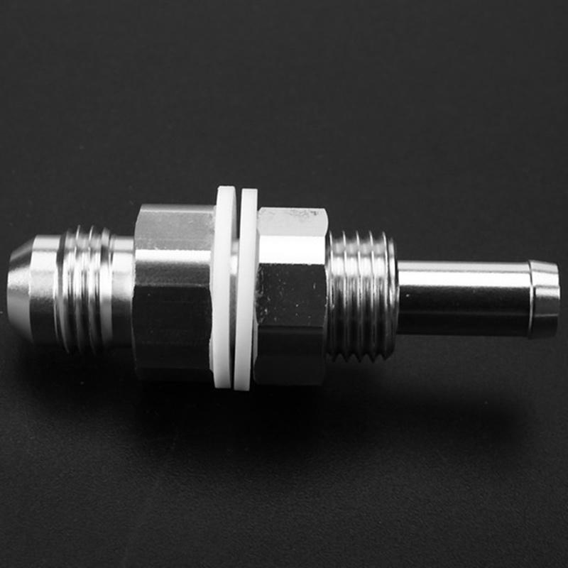Innovative 6AN Male Flare Bulkhead To 5/16 Inch Hose Barb Adapter Fitting Aluminum Flare Connector Fluid Designed For Car SUV