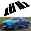 6 шт. автомобильные стойки для Mazda CX-3 2016-2021 глянцевые черные двери, окна, BC, наклейки на отделку колонны, аксессуары