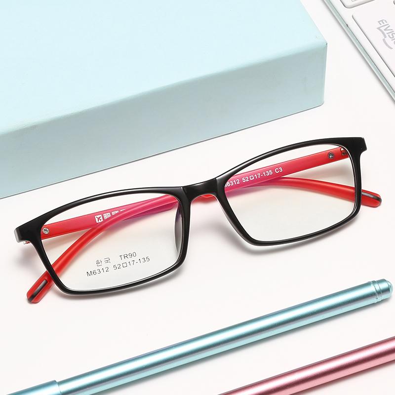 Гиперэластичность Подростковые Очки по Рецепту для Близоруких Квадратные Детские Оптические Очки от 0 -0.5 -0.75 до -6.0