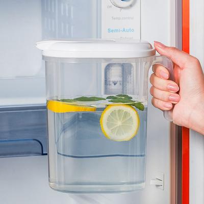 Карафы 1,8 л Кувшин для воды для смешивания напитков Пластиковый кувшин с крышкой Защита от проливания Прозрачный кувшин для воды с ручкой для сока, напитков, пива, кофе