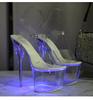 Nightclub High Heels Glowing Sandals Women's Shoes Catwalk Pole Dance Shoes Crystal Bottom LFD