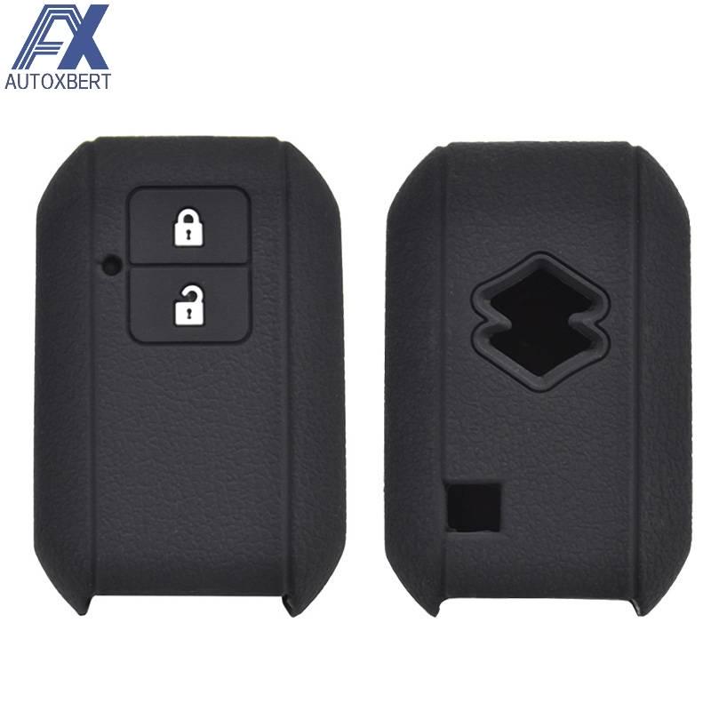 Silicone Key Case Cover For Suzuki Swift 2017 2018 Keyless Fob Shell Skin Keyring Key Chain Holder Protector
