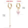 Design Ear Buckles Tassel Pendant Earrings Heart-shaped Drop Earrings Trendy Stud Earrings