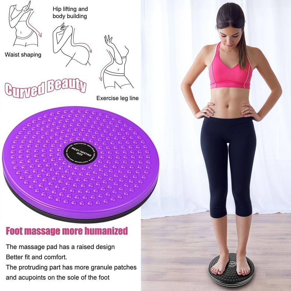 Multifunctional Waist Twisting Massage Turntable Portable Foot Massager Home Fitness