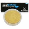 COINCOLLECT Bitcoin Coin Gold Plated Crypto Coin Collector's Coin Gold BTC Coin