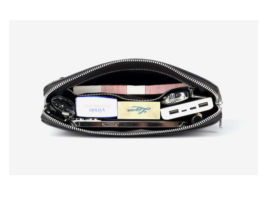 Мужской клатч из натуральной кожи большой вместимости: Модная сумка-конверт, первый слой из коровьей кожи, повседневный стиль