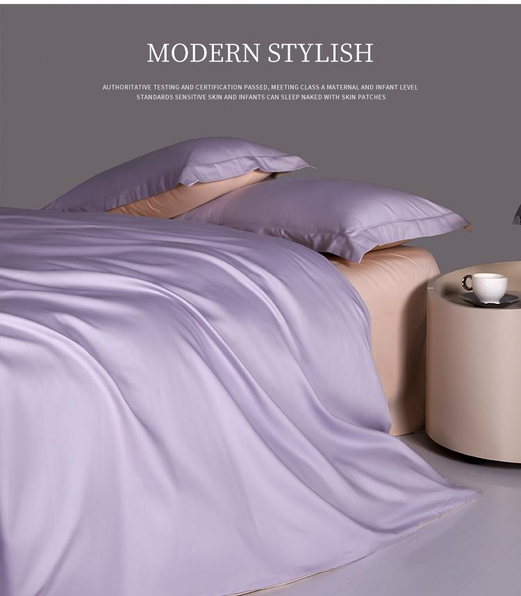 60 count cotton satin spring and summer simple plain color hanging smooth silk single duvet cover (available in multiple colors)